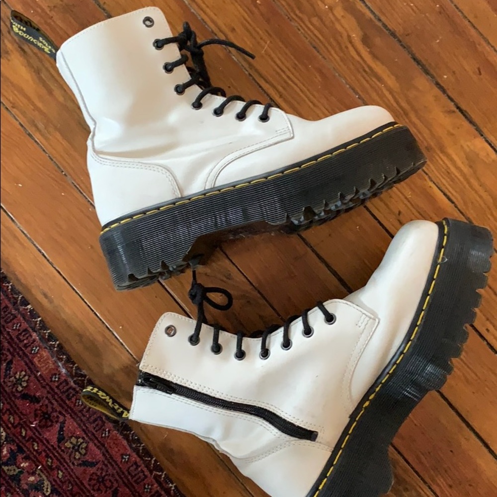 EUC Platform White Dr Martens Jadon